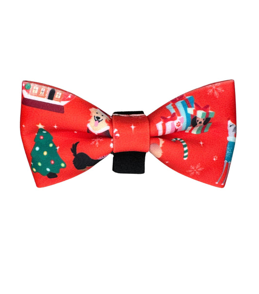 Santa Paws Christmas Bow Tie