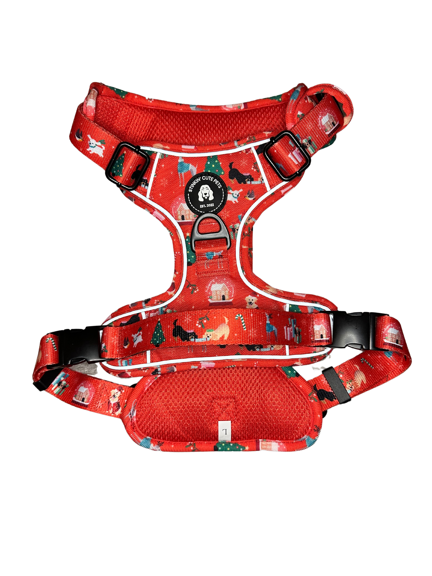 Santa Paws Christmas Hallion Harness